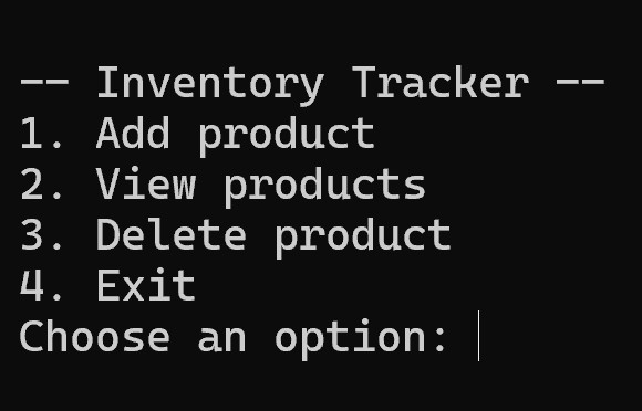 Inventory Tracker